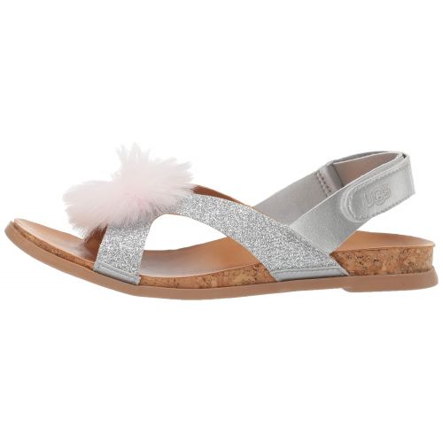  UGG Kids K Fonda Glitter Pom Sandal