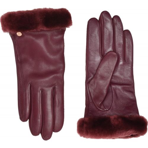  UGG Womens Classic Leather Shorty Tech Gloves Port LG