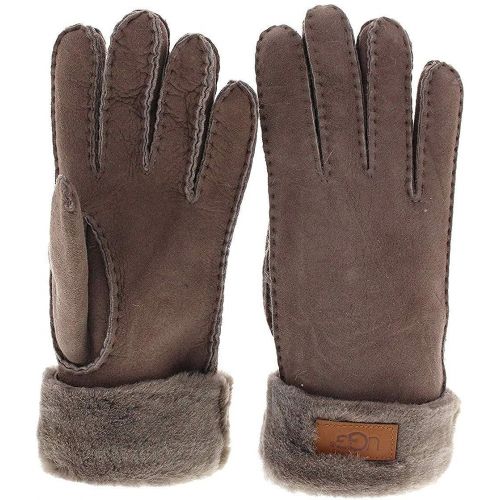  UGG Tenney Logo Glove (Large, Stormy Grey)