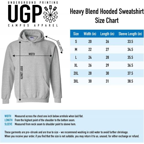  UGP Campus Apparel NCAA Officially Licensed College - University Team Color Primary Logo Hoodie