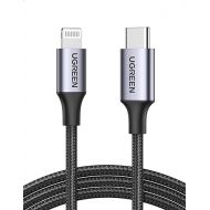 UGREEN USB C to Lightning Cable 6FT - MFi Certification Lightning Cable Compatible with iPhone 14/14 Pro/14 Pro Max, iPhone 13/12/11/X/XR/XS/8 Series, iPad 9, AirPods Pro, and More
