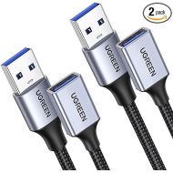 UGREEN 2 Pack 3 FT USB 3.0 Extension Cables - Nylon Braided Extenders for Webcam, Camera, Phone, USB Hub, Mouse, Keyboard, Printer, Hard Drive, Headset