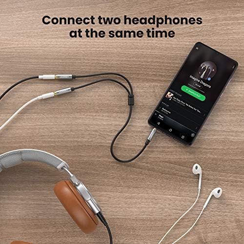  [아마존베스트]UGREEN 3.5mm Audio Stereo Y Splitter Extension Cable 3.5mm Male to 2 Port 3.5mm Female for Earphone, Headset Splitter Adapter, Compatible for iPhone, Samsung, LG, Tablets, MP3 Play