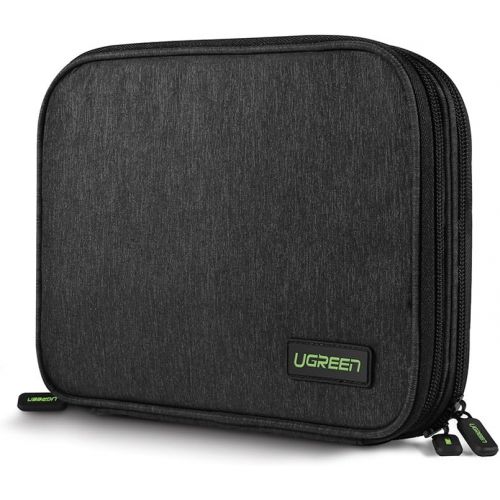  [아마존베스트]UGREEN Electronics Organizer Travel Cable Organizer Gadgets Bag Accessories for USB Cable Cord, USB Flash Drive, SD Card, Hard Drive, Power Bank, iPad Mini Tablet