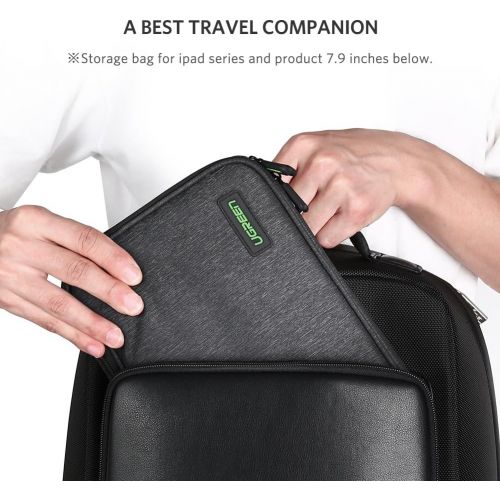  [아마존베스트]UGREEN Electronics Organizer Travel Cable Organizer Gadgets Bag Accessories for USB Cable Cord, USB Flash Drive, SD Card, Hard Drive, Power Bank, iPad Mini Tablet