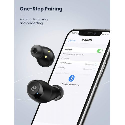  UGREEN HiTune Wireless Earbuds Bluetooth 5.0, Wireless Headphones with Built-in Mic, CVC 8.0 Noise Cancelling Bluetooth Earbuds, Aptx HiFi Stereo Wireless Earphones with Deep Bass,