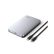 UGREEN USB C Hard Drive Enclosure for 2.5 SATA SSD HDD Aluminum USB C to SATA Adapter USB 3.1 Gen 2 Support UASP SATA III Compatible with MacBook Pro Air WD Seagate Toshiba Samsung