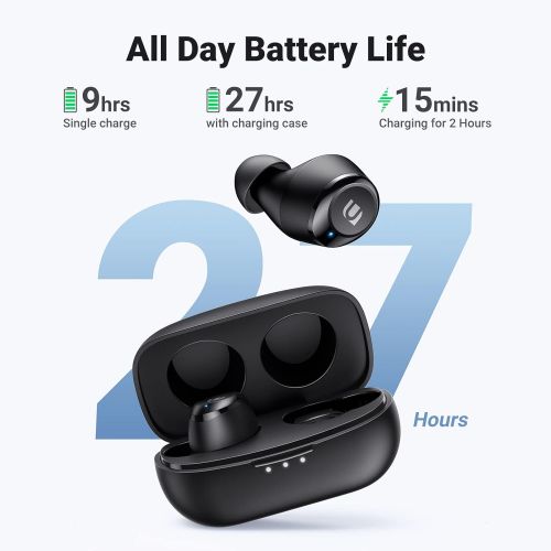  [아마존베스트]UGREEN HiTune Wireless Earbuds, Bluetooth Earbuds with Microphone, aptX HiFi Stereo in-Ear Headphones, CVC 8.0 Noise Cancelling Clear Calls, Ultra-Long Playtime, Touch Control, USB