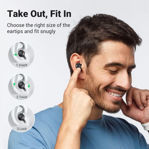  [아마존베스트]UGREEN HiTune Wireless Earbuds, Bluetooth Earbuds with Microphone, aptX HiFi Stereo in-Ear Headphones, CVC 8.0 Noise Cancelling Clear Calls, Ultra-Long Playtime, Touch Control, USB