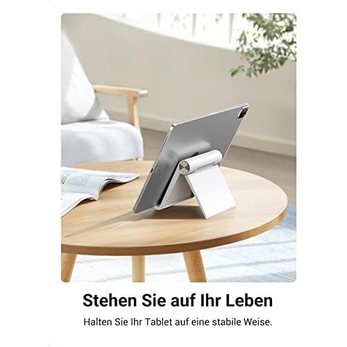  [아마존베스트]Ugreen Stand Tablet Holder Tablet Stand Portable Mobile Phone Holder Compatible with iPad Air iPad Mini Huawei MediaPad P30 Surface Go Samsung Galaxy Tab E-Reader, iPhone 11 etc. u