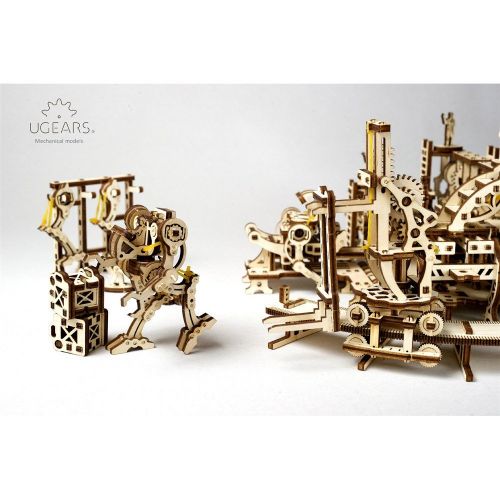  UGears Ugears Robot Factory 3D Wooden Puzzle Brain Teaser for Self-Assembly Teens and Adults