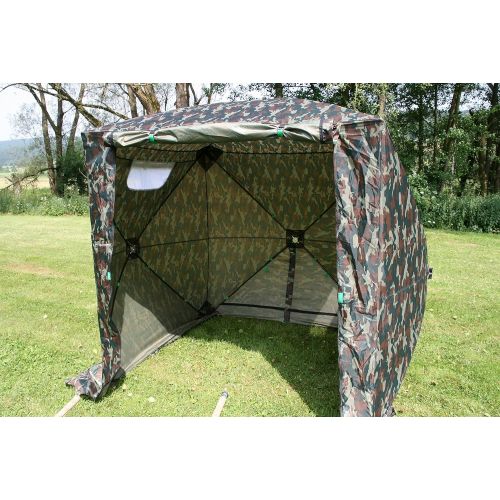  [아마존베스트]UHATEX Carp Fishing / Angling Shelter / Faltzelt Camo alone set up in just 30 seconds