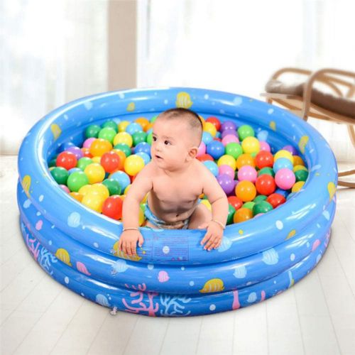  UHBGT Large Inflatable Pool for Kids Play Center, 51x 15 Inch Inflatable Pool Water Pool in Summer 3 Ring Circles Inflatable Kiddie Swimming Pool for Adults/Babies/Toddlers/Outdoor