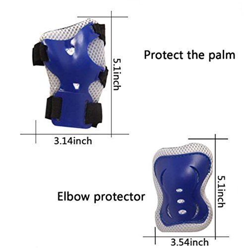  UHHAN Childrens Skating Protective Equipment Vitality Scooter Safety Protective Gear Kneepads Hand Elbow