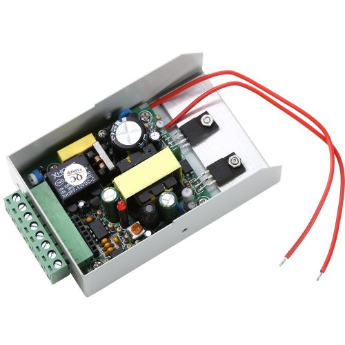  [아마존베스트]UHPPOTE Power Supply 110-240VAC to 12VDC for Door Access Control System & Intercom Camera