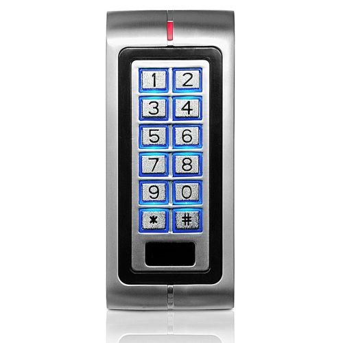  UHPPOTE Metal Standalone Keypad 125KHz EM Card Access Control Machine for 1 Door