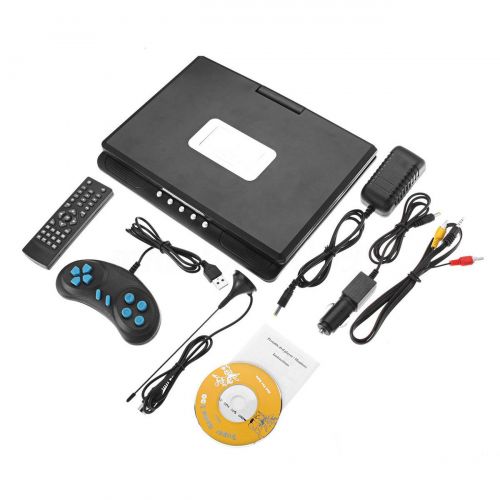  UHeng 9.8 Portable Rechargeable 270° Swivel Screen In Car TV DVD Player & Gamepad