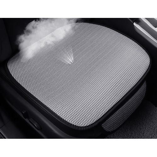  UHeng 3 PCS Car Seat Covers Pad Ice Silk Non-slip Breathable Cushion Mats