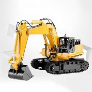 UJIKHSD 11 Channel Ocon Car 2.4G RC Engineering Vehicle Wireless TC Excavator Charging RC Car Simulation Construction Vehicle Tracked RC Vehicle Boy Toy Car Childrens Gifts