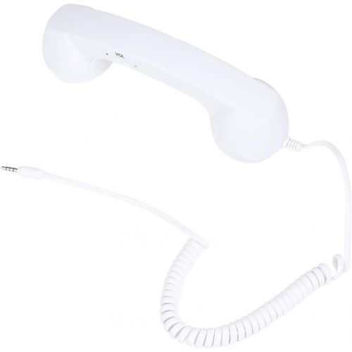  UKCOCO 3.5mm Universal Retro Telephone Handset,Holding A Cell Phone for Phone,Anti Radiation Receivers for Phone