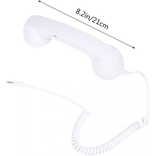  UKCOCO 3.5mm Universal Retro Telephone Handset,Holding A Cell Phone for Phone,Anti Radiation Receivers for Phone