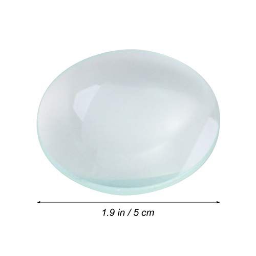  [아마존베스트]UKCOCO 5pcs Double Convex Glass Lens Optical Lens 50 mm Diameter 100 mm Focal Length for Laboratories