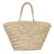 UKURO Women Handmade Straw Bags Summer Beach Drawstring Basket Totes Bag Travel Tote Large Top Handle Handbags