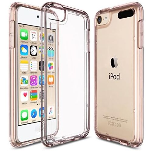  [아마존베스트]ULAK iPod Touch 6 Case, iPod Touch 7 Case, Clear Slim Hybrid Clear Bumper TPU/Scratch Resistant Hard PC Back/Corner Shock Absorption Case for Apple iPod Touch 5th/6th/7th Generatio