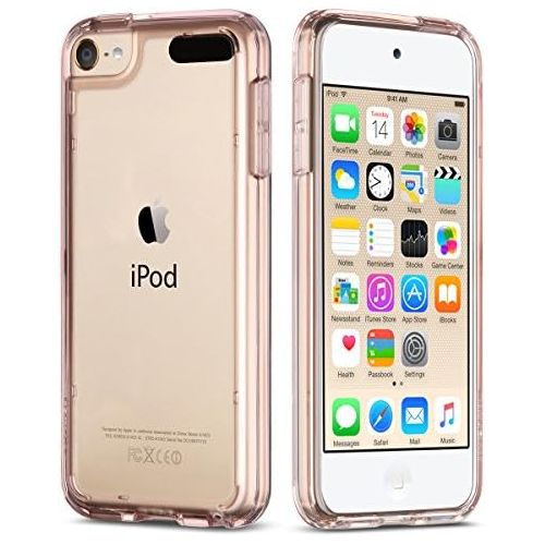  [아마존베스트]ULAK iPod Touch 6 Case, iPod Touch 7 Case, Clear Slim Hybrid Clear Bumper TPU/Scratch Resistant Hard PC Back/Corner Shock Absorption Case for Apple iPod Touch 5th/6th/7th Generatio