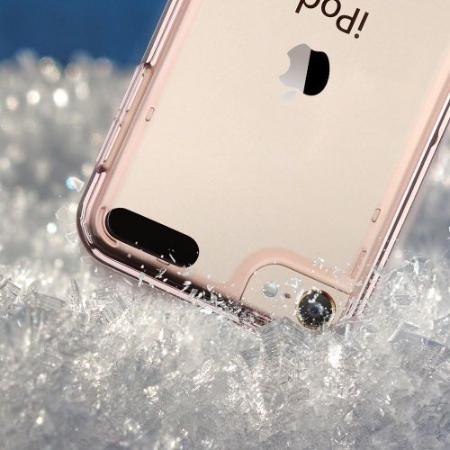  [아마존베스트]ULAK iPod Touch 6 Case, iPod Touch 7 Case, Clear Slim Hybrid Clear Bumper TPU/Scratch Resistant Hard PC Back/Corner Shock Absorption Case for Apple iPod Touch 5th/6th/7th Generatio