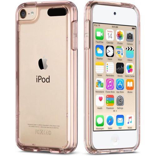  [아마존베스트]ULAK iPod Touch 6 Case, iPod Touch 7 Case, Clear Slim Hybrid Clear Bumper TPU/Scratch Resistant Hard PC Back/Corner Shock Absorption Case for Apple iPod Touch 5th/6th/7th Generatio