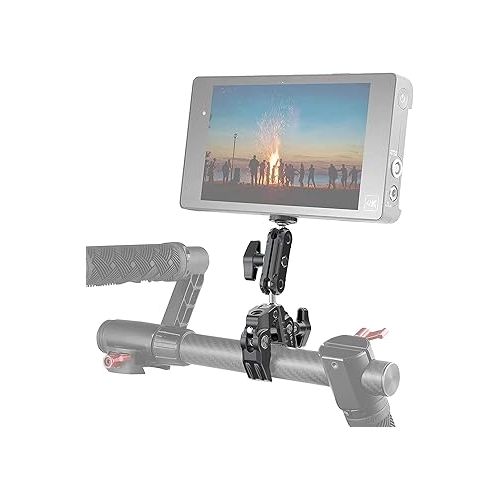  ULANZI Super Clamp Camera Clamp Mount Monitor 360° Ballhead Magic Arm Double Ball Head Adapter with 1/4