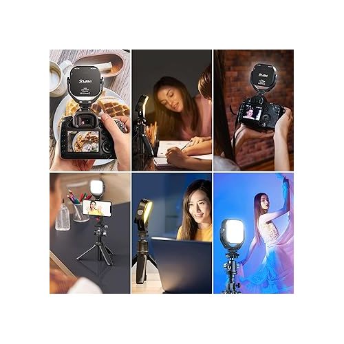  ULANZI VL66 Bi-Color Adjustable Rechargeable 2500-6500K - Mini Video Portable Light on Camera, 2000mAh CRI95+ Dimmable, Ultra Bright Photo and Video Lighting, LED Fill Lamp for DSLR Camcorder Gopro