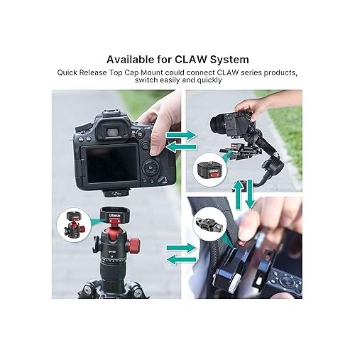  ULANZI Claw Quick Release Base Mount Upgraded Version Tripod QR Camera Mount Adapter Suitable for Tripod（Only Base Mount）