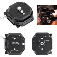 ULANZI F50 Square QR Kit, Quick Release for Cameras, Robust Aluminum Alloy, Supports 50kg, Multiple Hole Options, Upgradeable System, Versatile Compatibility