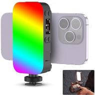 ULANZI RGB Video Light, LED Camera Light 360° Full Color Portable Photography Lighting w Cold Shoe Adapter and Phone Clip, 2000mAh Rechargeable CRI 95+ 2500-9000K Dimmable Panel Lamp for Video/Volg