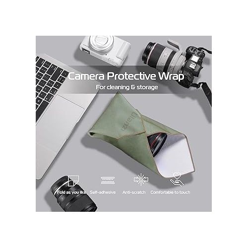  ULANZI Magic Universal Storage Cloth, Easy Wrapping and Safe Protection from Collissions， Bumping and Friction for Camera & Digital Accessories (45 * 45cm)