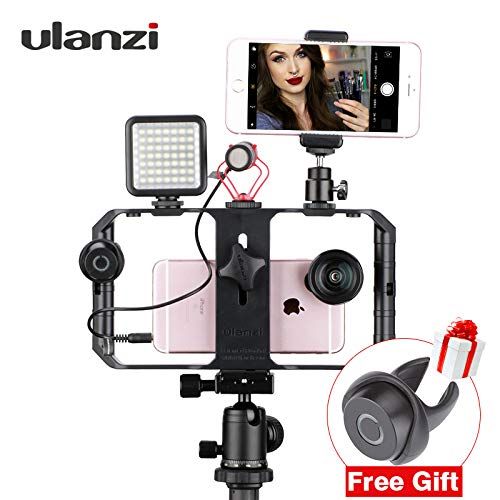  ULANZI U Rig Pro Smartphone Video Rig, Filmmaking Case, Phone Video Stabilizer Grip Tripod Mount for Videomaker Film-Maker Video-grapher for iPhone Xs XS Max XR iPhone X 8 Plus Sam