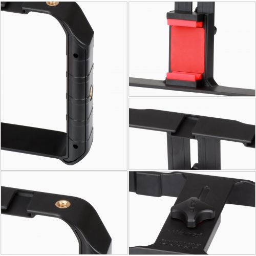  ULANZI U Rig Pro Smartphone Video Rig, Filmmaking Case, Phone Video Stabilizer Grip Tripod Mount for Videomaker Film-Maker Video-grapher for iPhone Xs XS Max XR iPhone X 8 Plus Sam