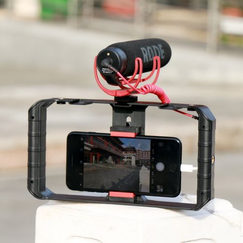  ULANZI U Rig Pro Smartphone Video Rig, Filmmaking Case, Phone Video Stabilizer Grip Tripod Mount for Videomaker Film-Maker Video-grapher for iPhone Xs XS Max XR iPhone X 8 Plus Sam