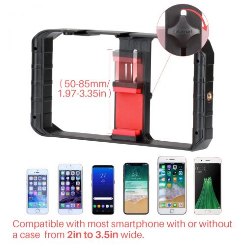  ULANZI U Rig Pro Smartphone Video Rig, Filmmaking Case, Phone Video Stabilizer Grip Tripod Mount for Videomaker Film-Maker Video-grapher for iPhone Xs XS Max XR iPhone X 8 Plus Sam