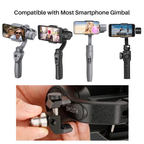  ULANZI PT-4 Universal Gimbal Counterweight Compatible for DJI Osmo Mobile 2 / Zhiyun Smooth 4 / Smooth Q/Feiyu Vimble 2 / Evo Gimbal Stabilizer Applied Balance to Moment Anamorphic