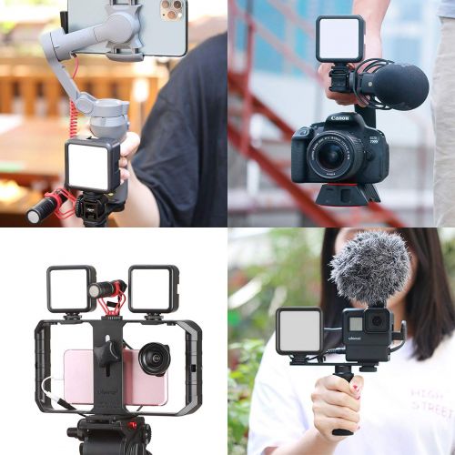  ULANZI VL49 2000mAh LED Video Light w 3 Cold Shoe, Rechargeable Soft Light Panel for DJI OSMO Mobile 3 Pocket Zhiyun Smooth 4 Sony RX100 VII Canon G7X Mark III A6400 6600 Camera Go