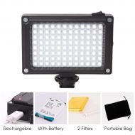 Rechargeble 96 LED Video Light,Ulanzi Pocket Mini on Camera Led Light with 2500mAh Battery and Magnet Filters for Sony Panasonic Canon Nikon DSLR Camcorder