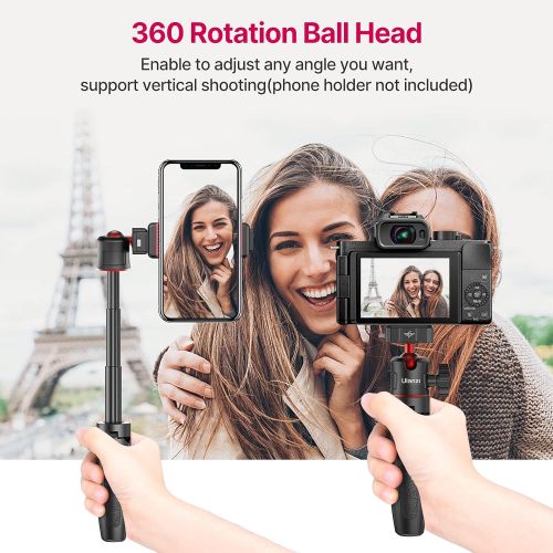  ULANZI Tripod for Camera, Hummingbird Mini Tripod Stand Travel Pocket Extendable Small Portable Selfie Stick with 360° Ball Head & 1/4 Quick Release Plate for Webcam Canon Nikon So