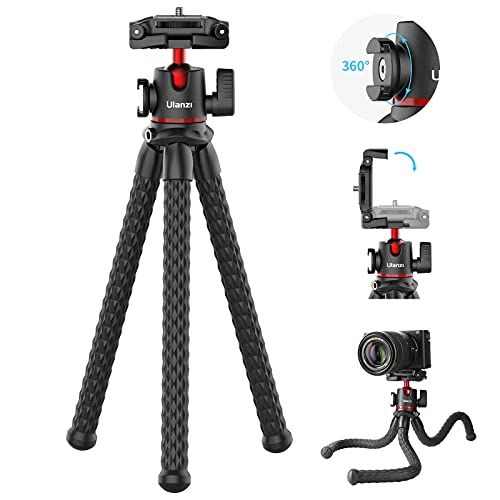  ULANZI MT-33 Camera Tripod,Flexible Mini Tripod with 1/4 Screw for Magic Arm,Octopus Tripod Compatible with iPhone 12 Samsung Canon Nikon Sony Cameras