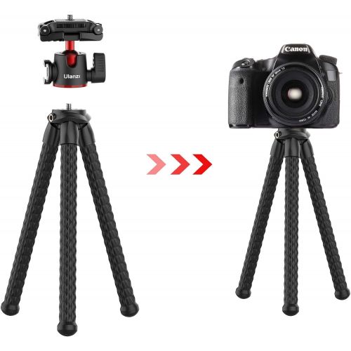  ULANZI MT-33 Camera Tripod,Flexible Mini Tripod with 1/4 Screw for Magic Arm,Octopus Tripod Compatible with iPhone 12 Samsung Canon Nikon Sony Cameras