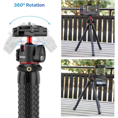  ULANZI MT-33 Camera Tripod,Flexible Mini Tripod with 1/4 Screw for Magic Arm,Octopus Tripod Compatible with iPhone 12 Samsung Canon Nikon Sony Cameras