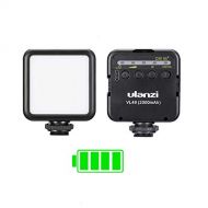 ULANZI VL49 2000mAh LED Video Light w 3 Cold Shoe, Rechargeable Soft Light Panel, Portable Photography Lighting for DJI OSMO Sony DSLR Canon Camera GoPro Vlogging