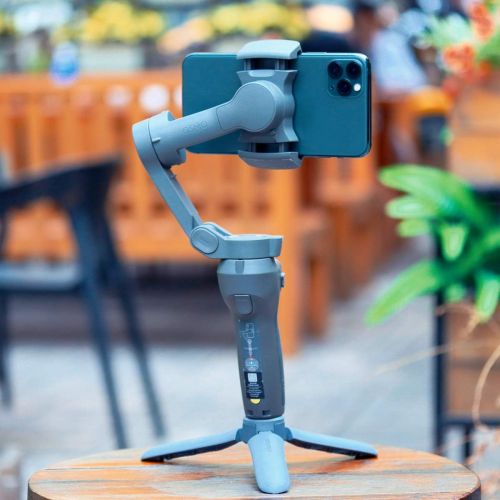  ULANZI OSMO Mobile 3/OM 4 Tripod Stand,Mini Tripod w 1/4 Screw Compatible with DJI OSMO Mobile 4 3 2 1 OSMO Pocket 2 Zhiyun Smooth q 4 Q Moza Feiyu Vimble 2 Hohem Gimbal Stabilizer